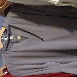 bell sleeve blouse grey medium